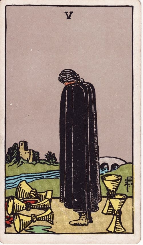 Five of Cups tarot card