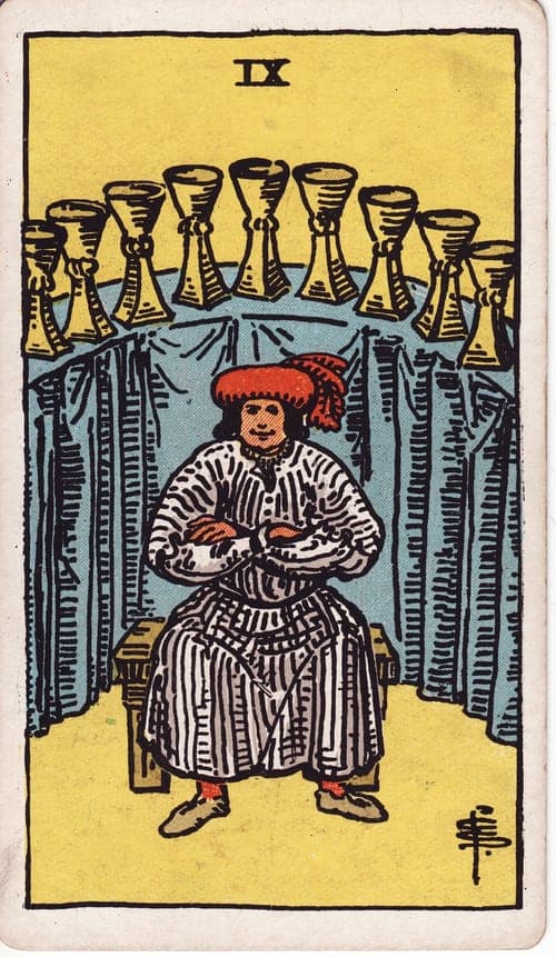 Nine of Cups tarot card