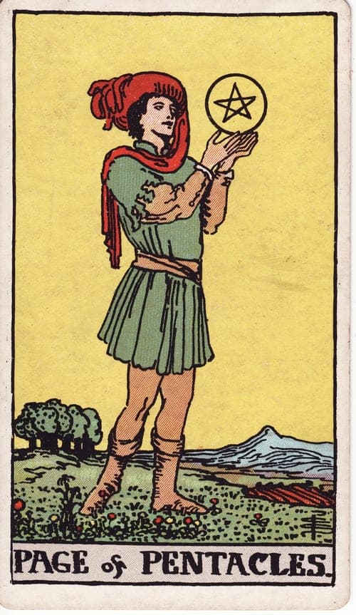 Page of Pentacles tarot card