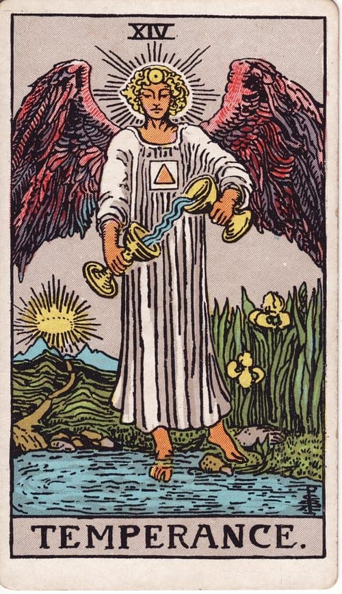 Temperance tarot card