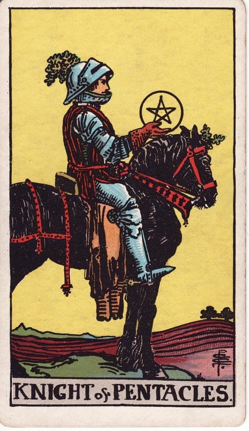 Knight of Pentacles tarot card