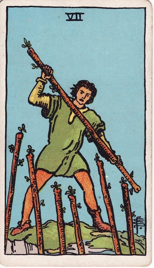 Seven of Wands tarot card