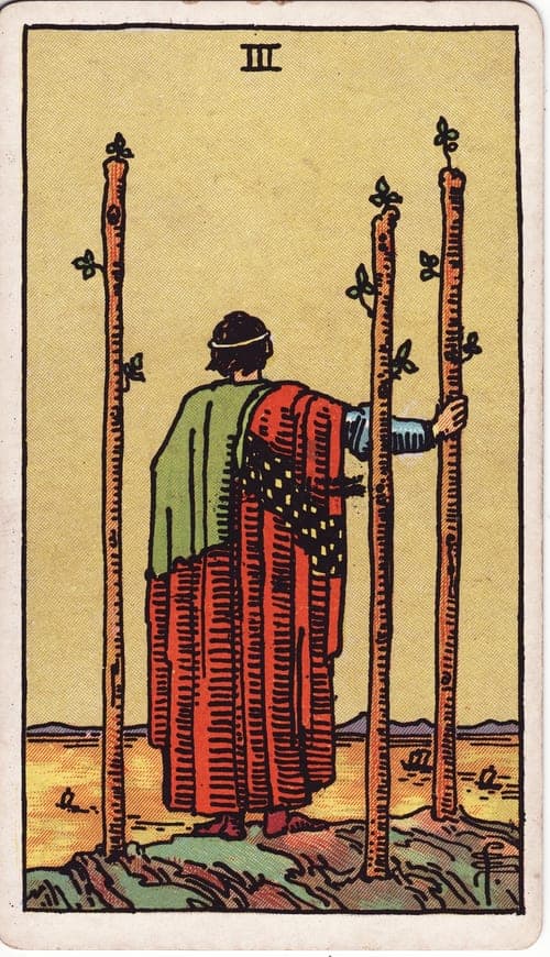 Three of Wands tarot card